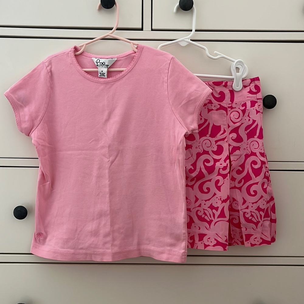 Girls Lilly Pulitzer Tee and Skirt Set